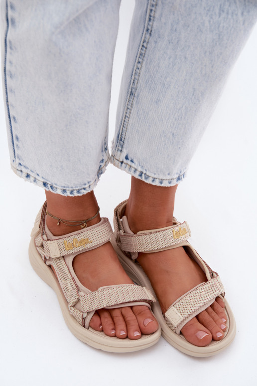 Pealistesandaalid Lee Cooper LCIN-26-34-4431L beeži värvi