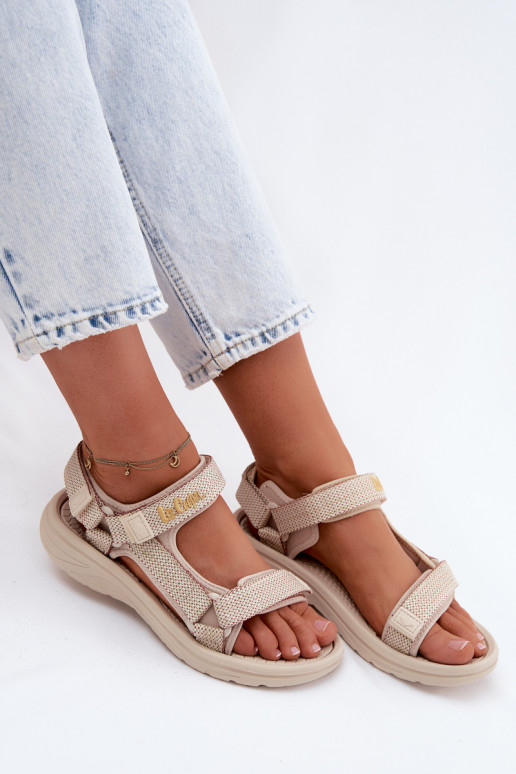 Pealistesandaalid Lee Cooper LCIN-26-34-4431L beeži värvi