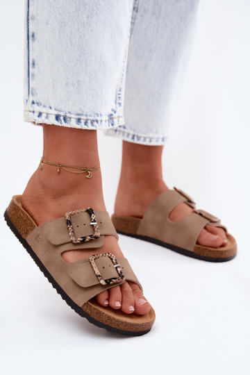 naiste plätud neetide ja pandlaga Lee Cooper LCIN-26-35-4451L Khakivärvi