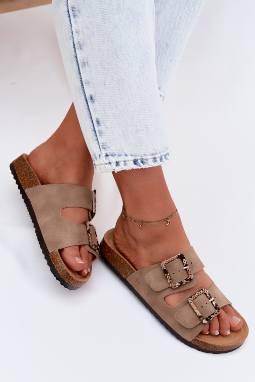 Khaki naiste sussid klambritega Lee Cooper LCIN-26-35-4451L