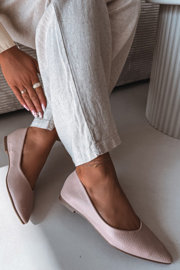 Nelisa roosavärvi kunstnahast tantsutossud 2