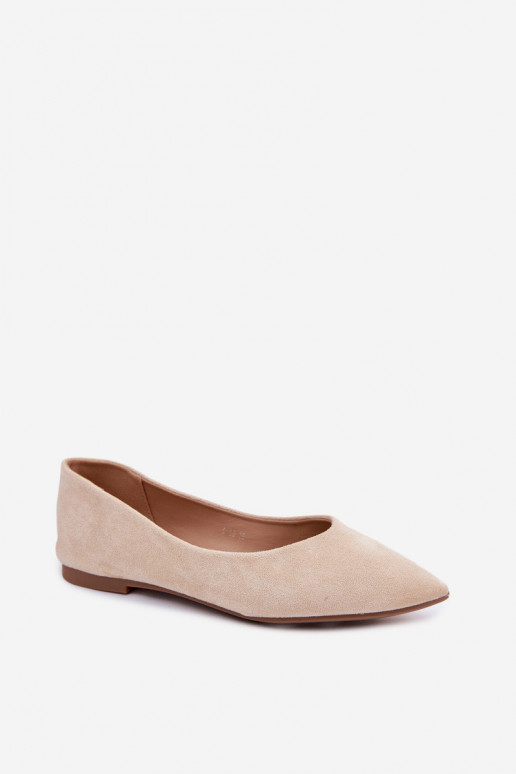 Lelisa liivavärvi kunstnahast madala kontsaga tantsutossud