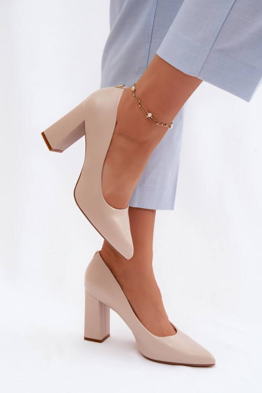 Käised kunstnahast kontsakingad Sergio Leone PB216 elevandiluust värvi