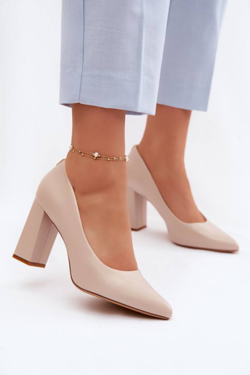 Käised kunstnahast kontsakingad Sergio Leone PB216 elevandiluust värvi