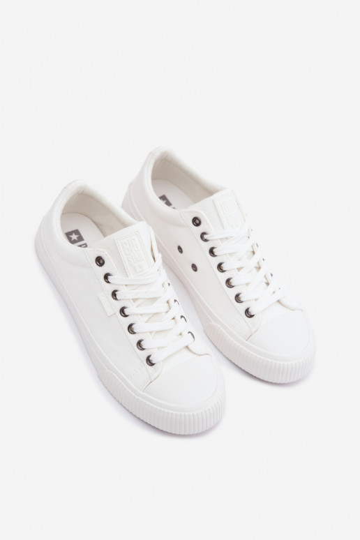 Meeste madalad vabaaja kingad valge värvi