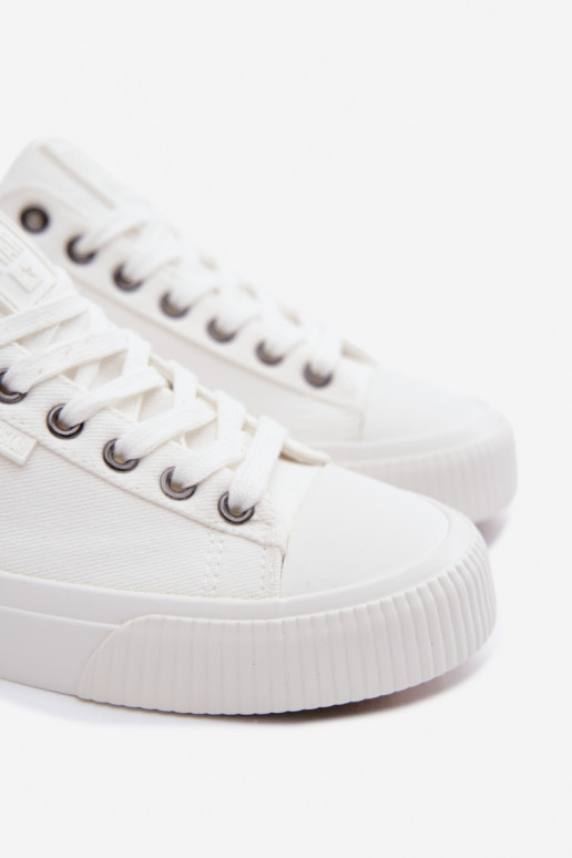 Meeste madalad vabaaja kingad valge värvi