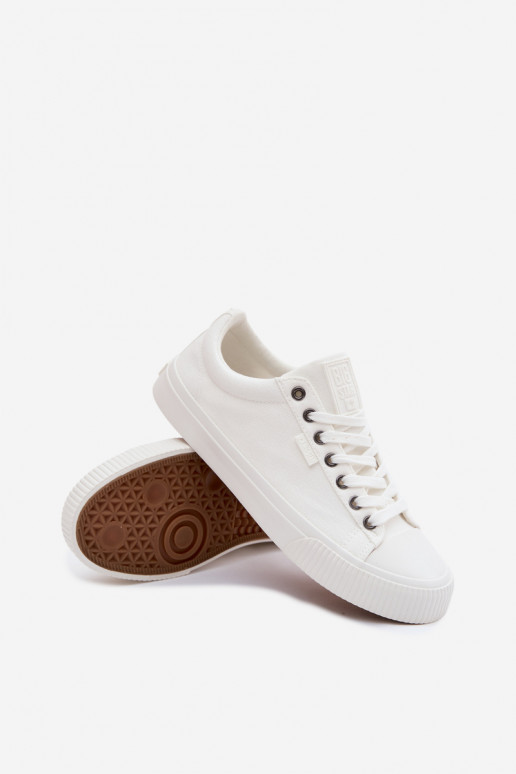 Meeste madalad vabaaja kingad valge värvi