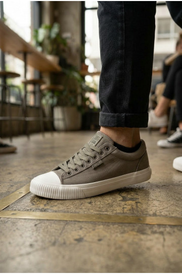 Meeste madalad vabaaja kingad halli värvi