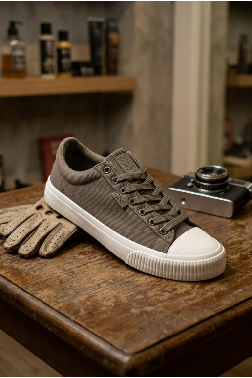 Meeste madalad vabaaja kingad halli värvi