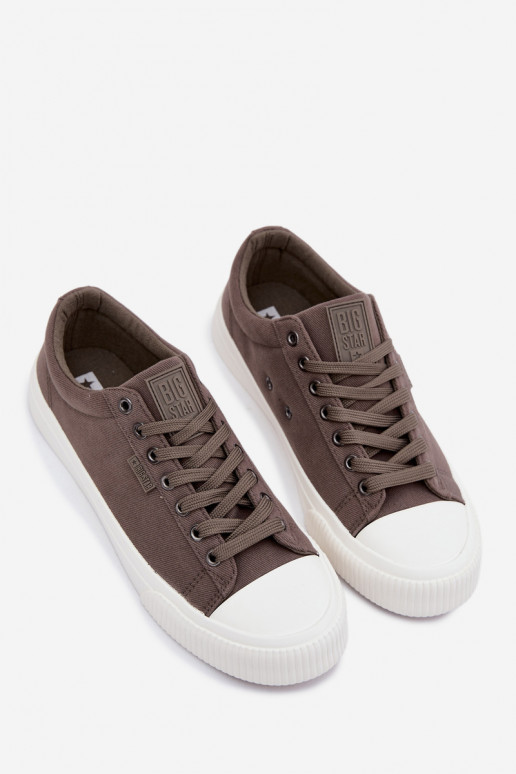 Meeste madalad vabaaja kingad halli värvi