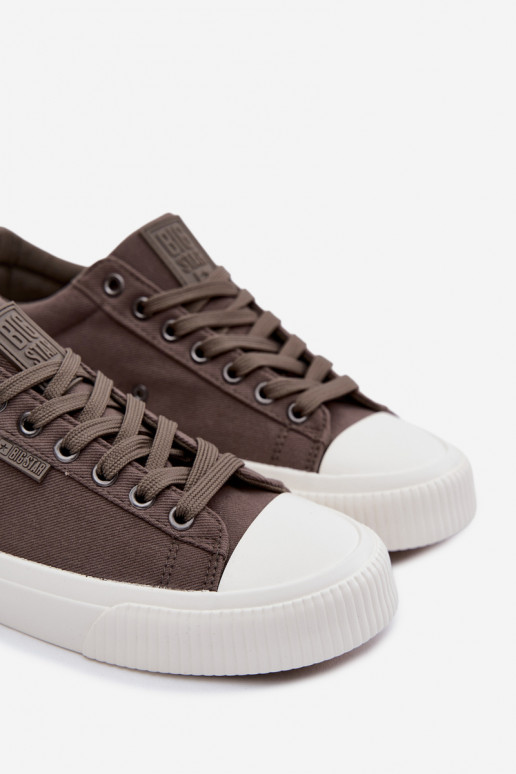 Meeste madalad vabaaja kingad halli värvi