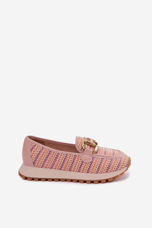 Roosad slip-on spordijalatsid kuldsete detailidega GOE TT2N4081