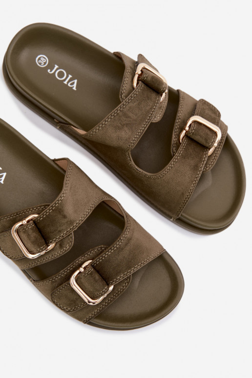 Khaki sussid kuldsete pandlitega Pelorin