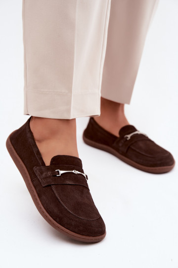 Mokassiinid Barefoot seemisnahast Zazoo 322 Czekoladosissee