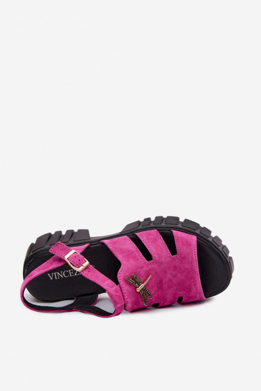 Pealhk Seemisnahksed sandaalid platvormigaINażką Vinceza 79627 msuud