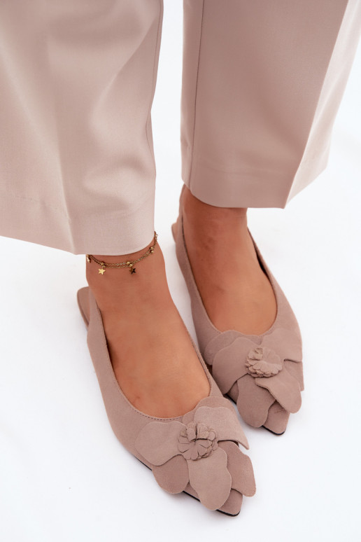 sandaalid Pealhk seemisnakhsed laiade nööridega Koos Ornate Lill Vinceza 66951 beeži värvi