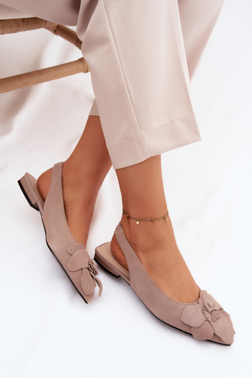 sandaalid Pealhk seemisnakhsed laiade nööridega Koos Ornate Lill Vinceza 66951 beeži värvi