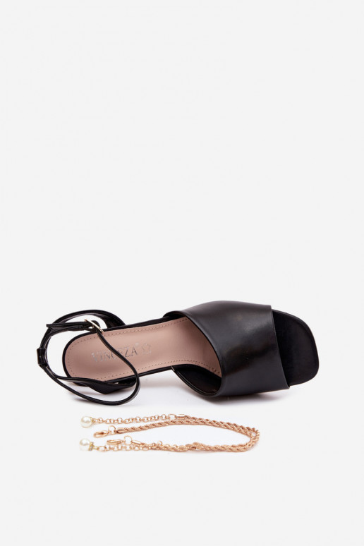 Pealistesandaalid kõrge jämeda kontsaga Vinceza 62297 msuud