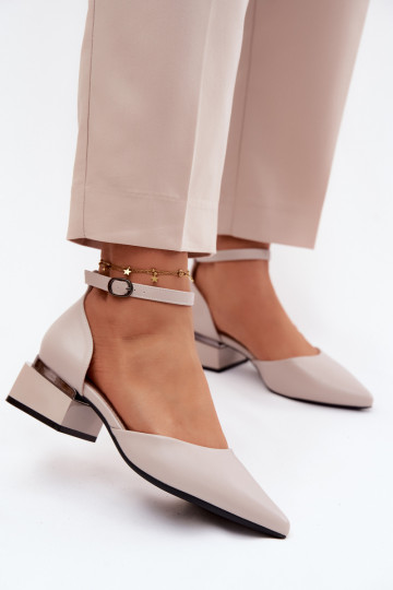 Kingad Klockis rihmadega Vinceza 62278 beeži värvi 2