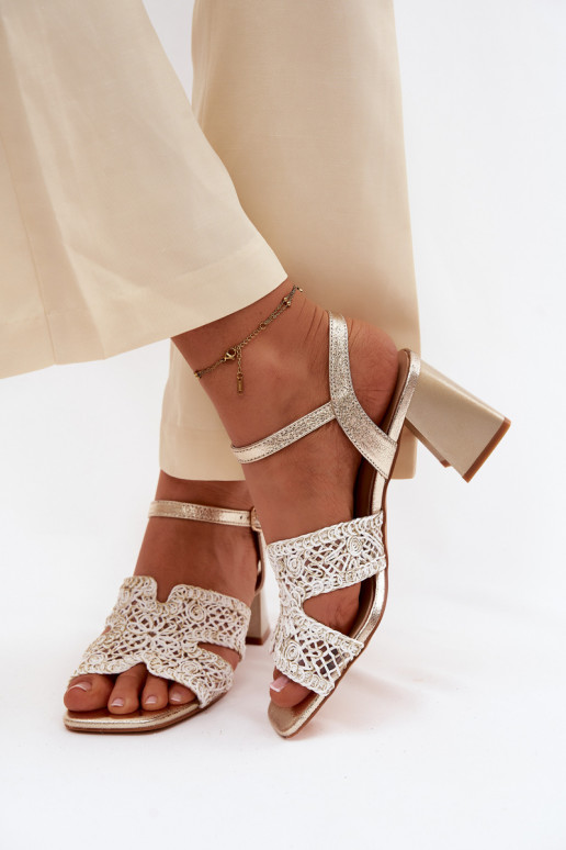 Pealistesandaalid Vinceza 20282 Kuldset värvi