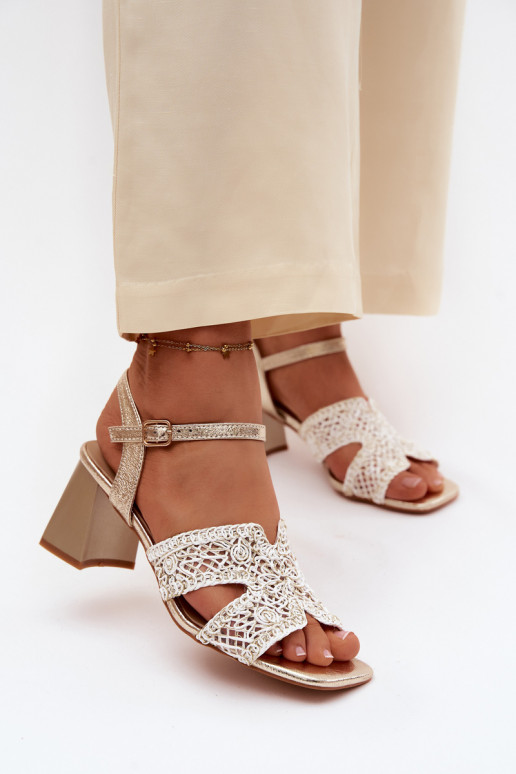 Pealistesandaalid Vinceza 20282 Kuldset värvi