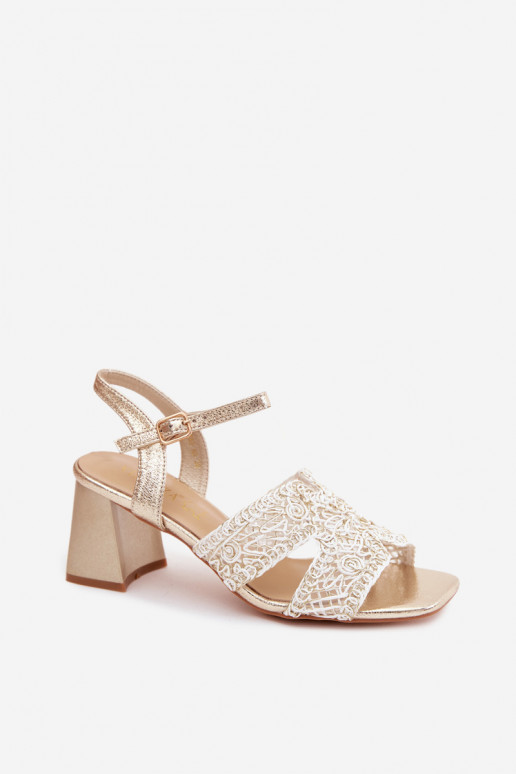 Pealistesandaalid Vinceza 20282 Kuldset värvi