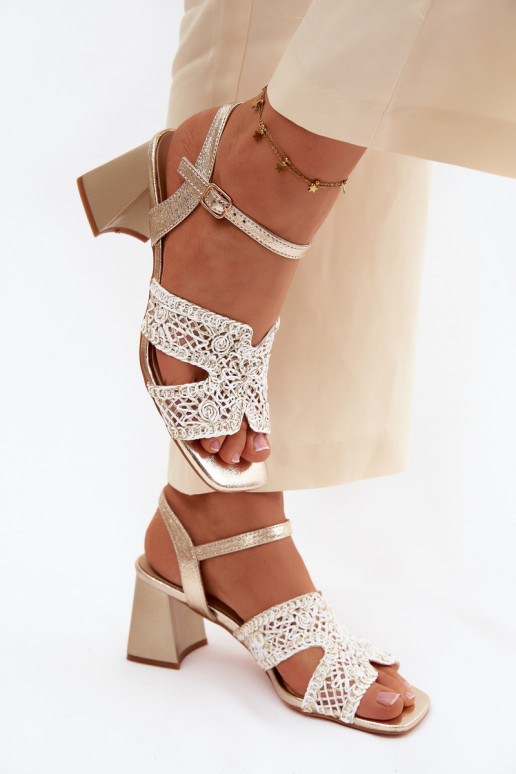 Pealistesandaalid Vinceza 20282 Kuldset värvi