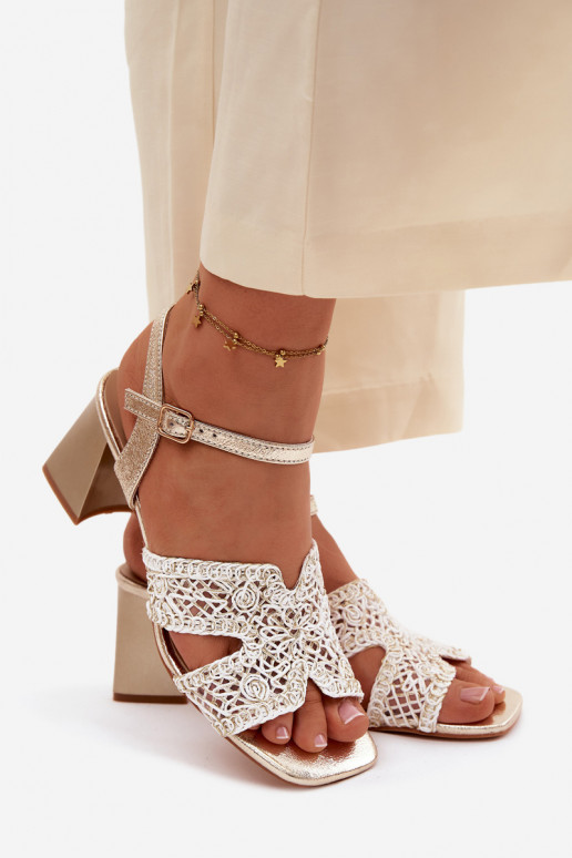 Pealistesandaalid Vinceza 20282 Kuldset värvi