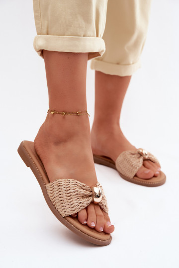 mustriga naiste plätud Ze Kuldset värvim Detalem beeži värvi Goldie