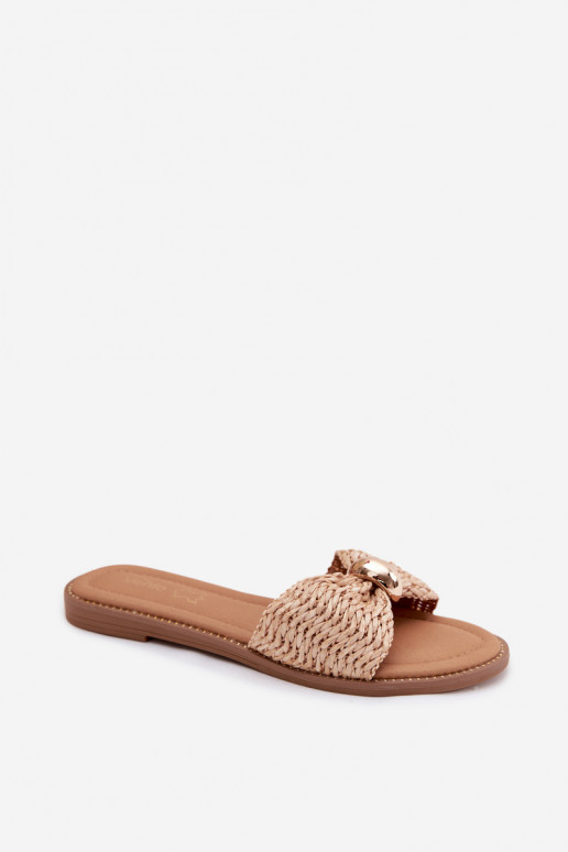 mustriga naiste plätud Ze Kuldset värvim Detalem beeži värvi Goldie