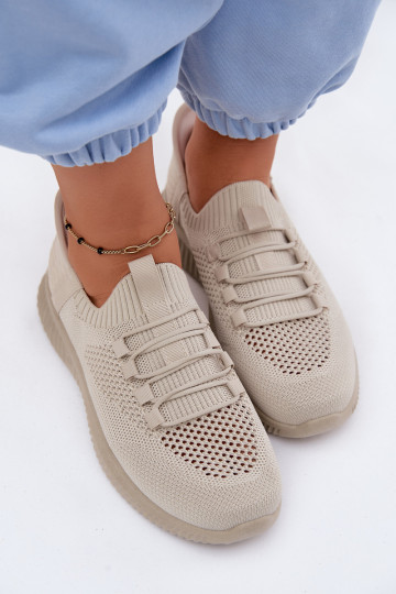 Riidest Slip-on spordijalatsid Pealiste omad beeži värvi Olive 2