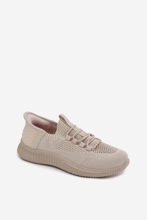 Riidest Slip-on spordijalatsid Pealiste omad beeži värvi Olive