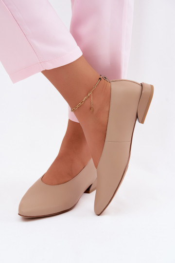 Liivased ballerina kingad laia kontsaga Hoshi 2