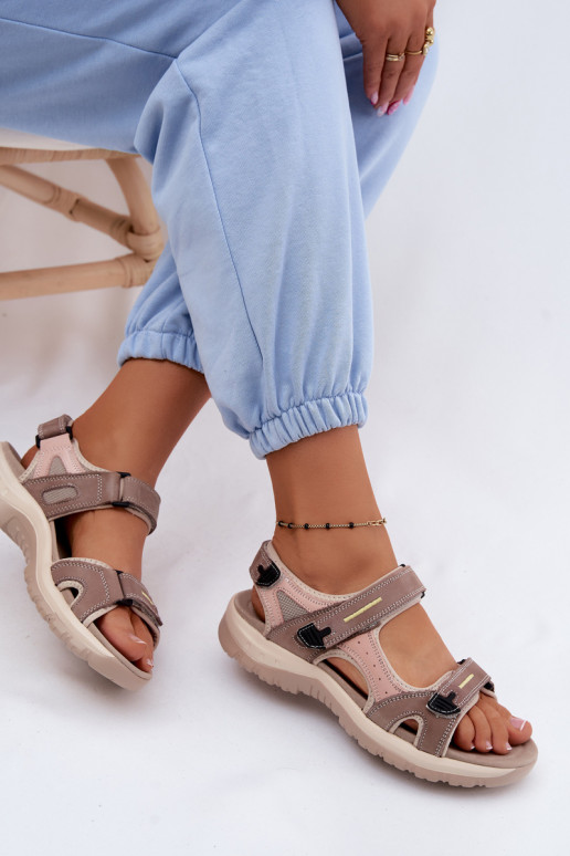 Pealistesandaalid Pealiste omad IN Sportosisseym Stylu McKeylor 95414 beeži värvi-Tumeroosad värvi