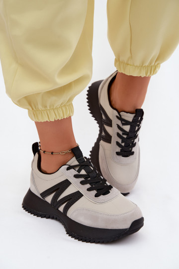 seemisnakhsed Sneakers tüüpi jalanõud Pealiste omad platvormiga Vinceza 41521 Halli värvi