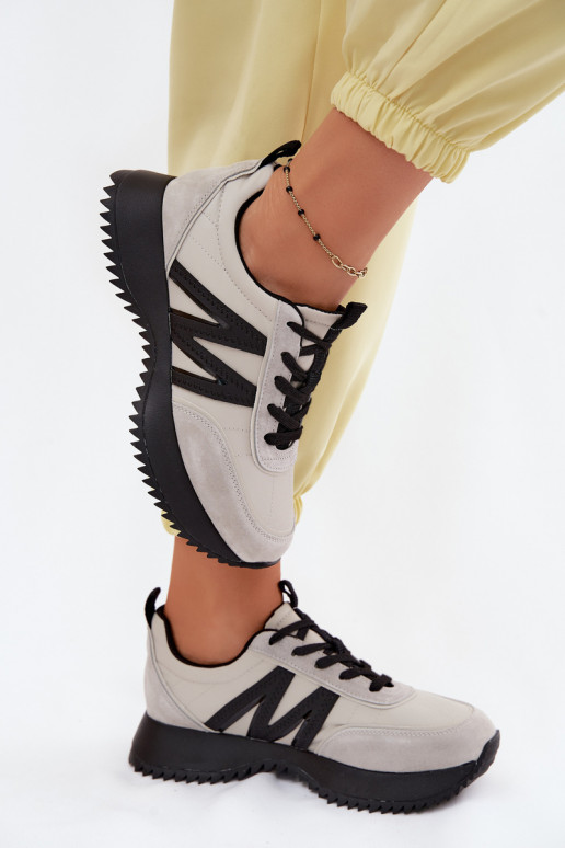 seemisnakhsed Sneakers tüüpi jalanõud Pealiste omad platvormiga Vinceza 41521 Halli värvi