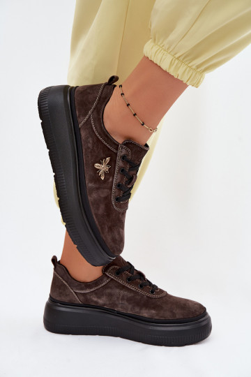 Pealhk seemisnakhsed jalatsid Pealiste omad platvormiga Vinceza 41523 Czekoladosissee