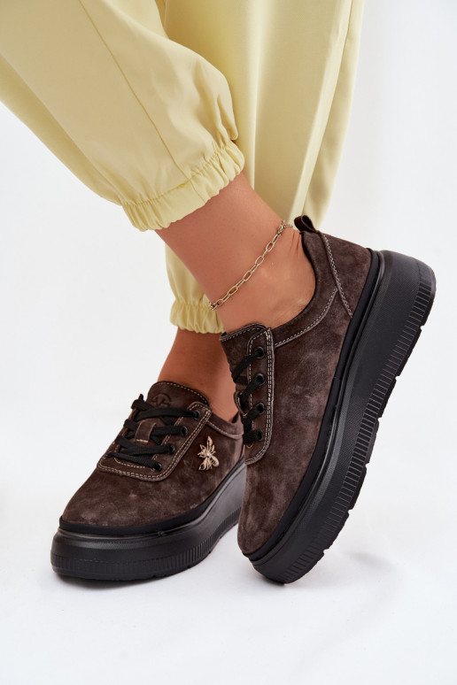 Pealhk seemisnakhsed jalatsid Pealiste omad platvormiga Vinceza 41523 Czekoladosissee