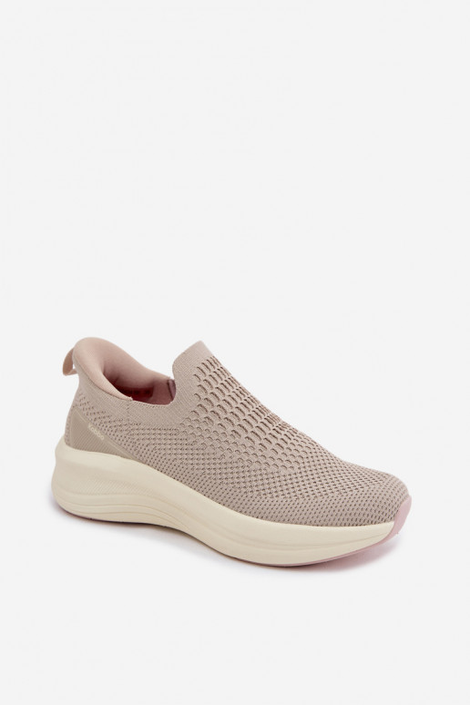 Slip-on Sneakers tüüpi jalanõud Pealiste omad Riidest Kobbo 102424 beeži värvi