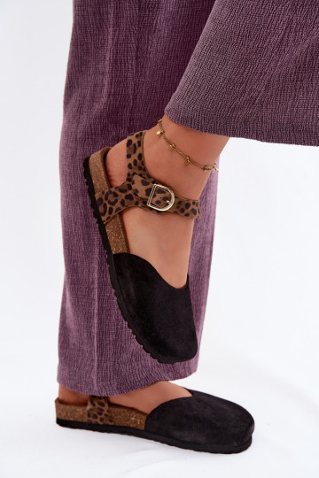 Pealhk Seemisnahksed sandaalidZakrytymi Palcami Sellel onciejka H7365-01 msuud