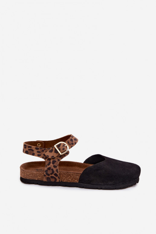 Pealhk Seemisnahksed sandaalidZakrytymi Palcami Sellel onciejka H7365-01 msuud