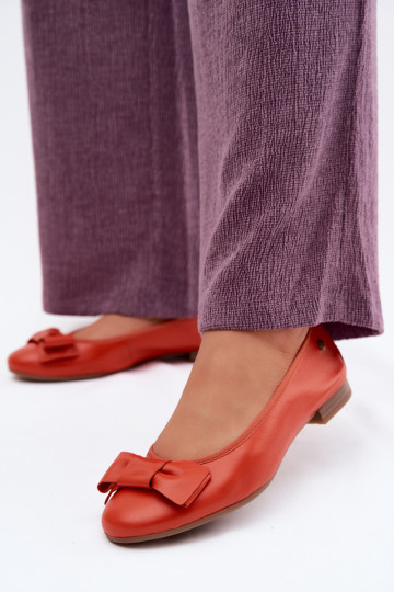 Ballet flats koos paeltega oranžis värvuses