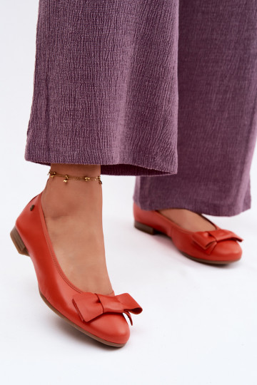 Ballet flats koos paeltega oranžis värvuses 2