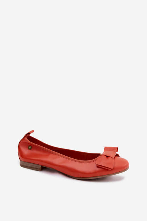 Ballet flats koos paeltega oranžis värvuses