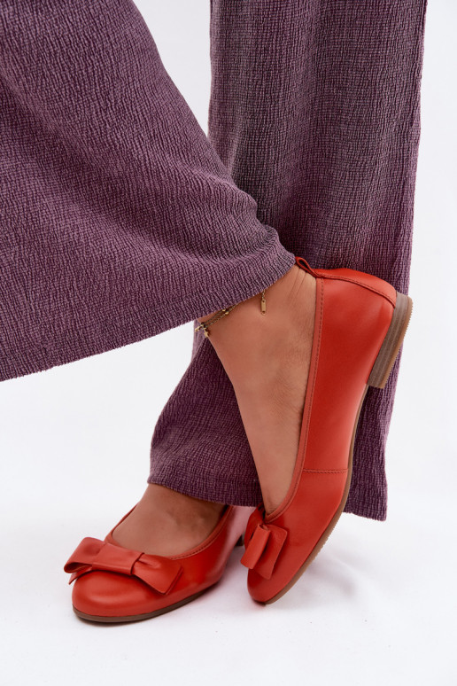 Ballet flats koos paeltega oranžis värvuses