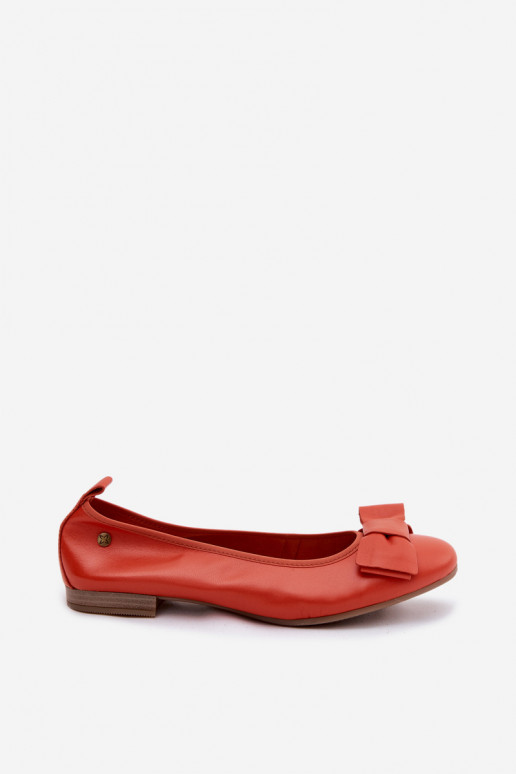 Ballet flats koos paeltega oranžis värvuses