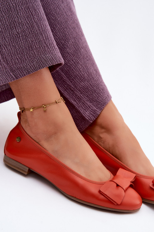 Ballet flats koos paeltega oranžis värvuses
