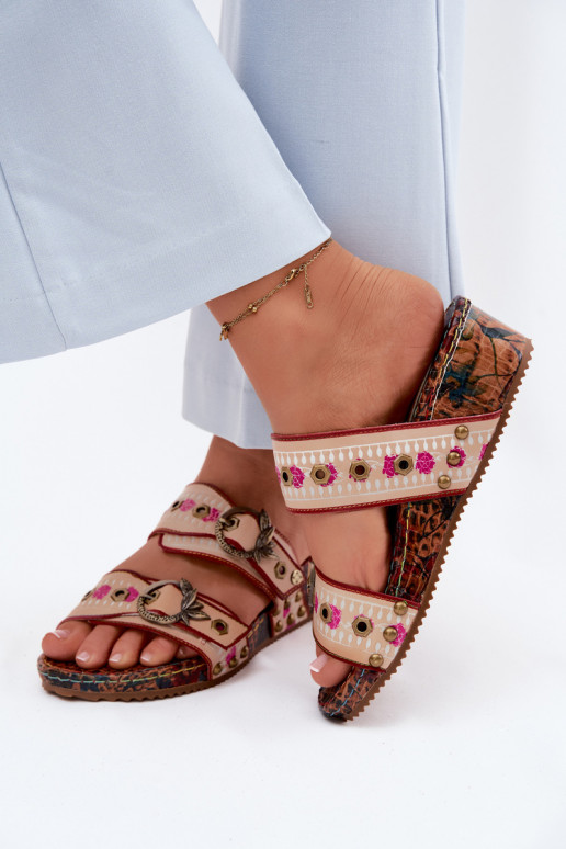 Pealhk Mustriline naiste plätud platvormiga Sellel onciejka K7406-04 Mitmevärvilised