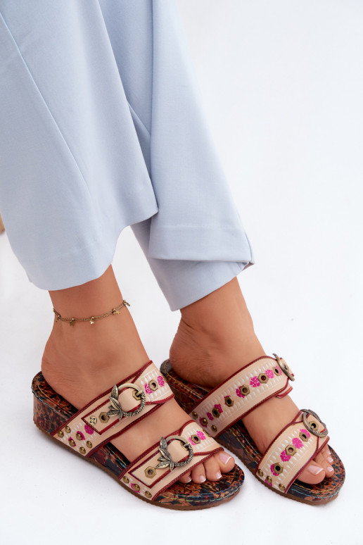 Pealhk Mustriline naiste plätud platvormiga Sellel onciejka K7406-04 Mitmevärvilised