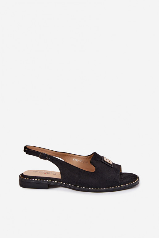 Pealistesandaalid laiade nööridega Koos Ornate Detalem S.Barski KV61-6015 msuud